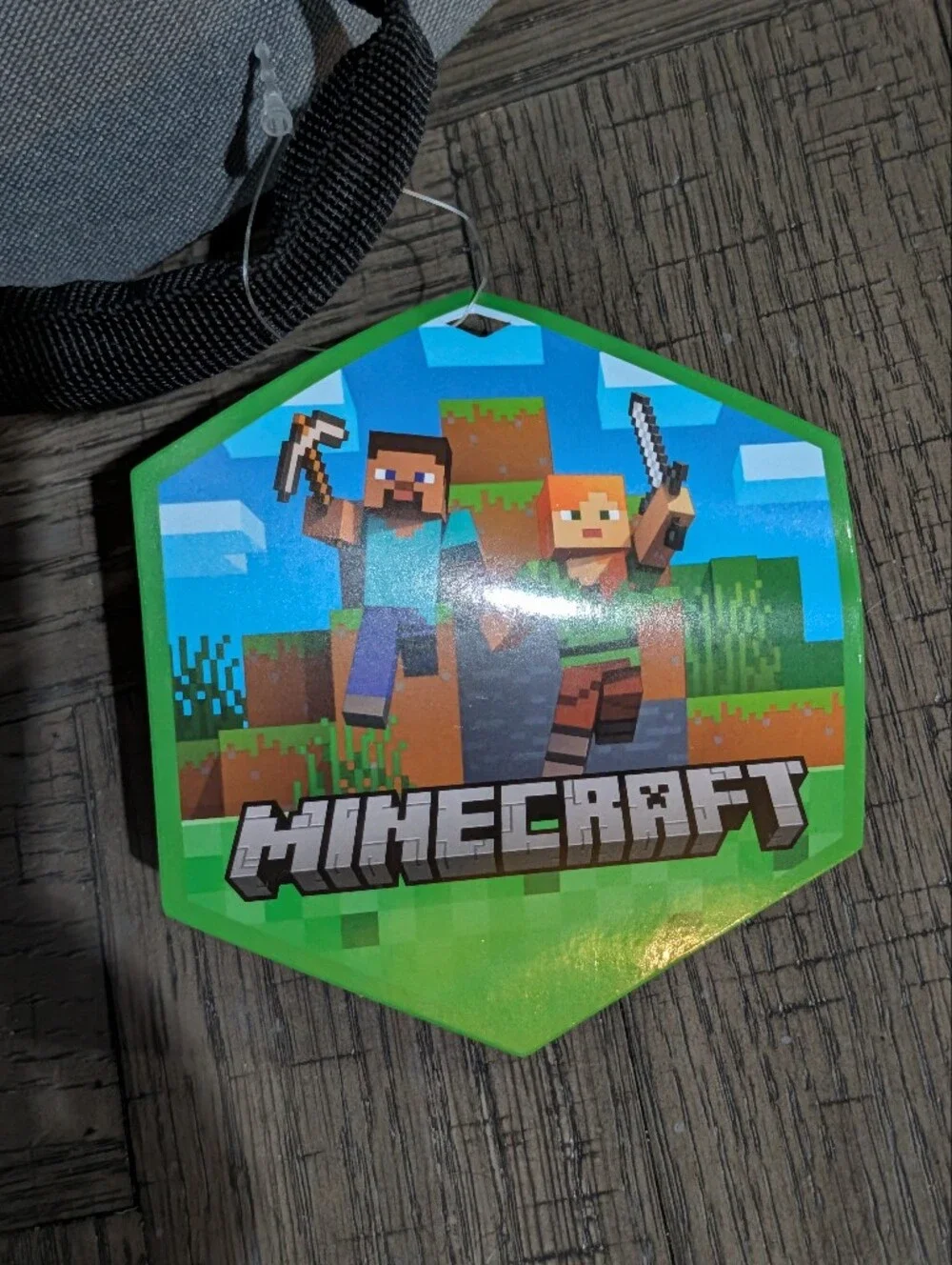 Brand New Minecraft Creeper Dual Compartment Insulated Tote Case Lunch Bag